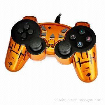 PC Joypad/Gamepad with Double Vibration Function and 12 Fire Buttons, Suitable for Games